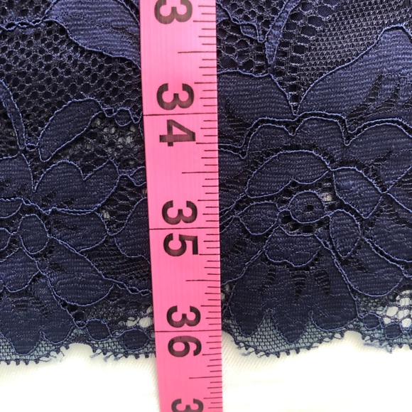 Guess Sleeveless Navy Lace Mini Dress - Picture 5 of 7